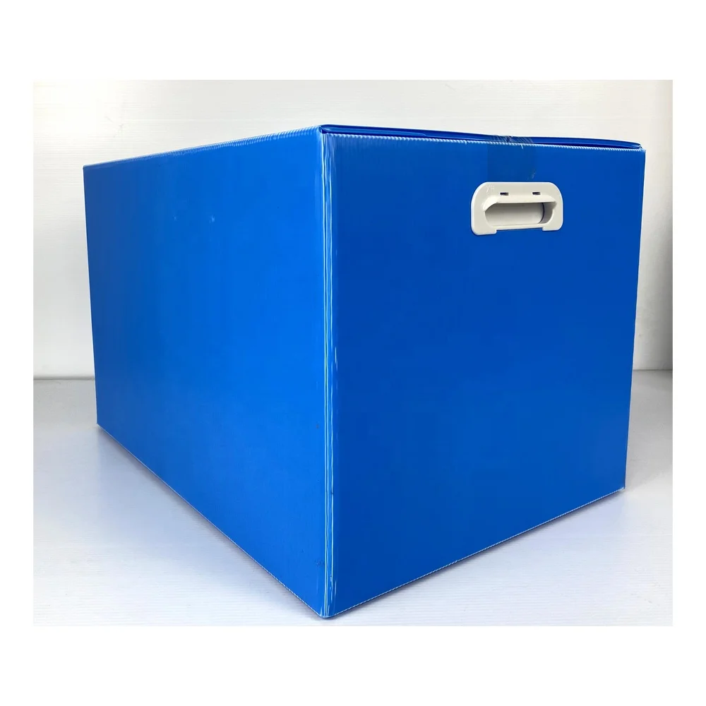 FREE SAMPLE PP large corrugated plastic moving and packing boxes with logo