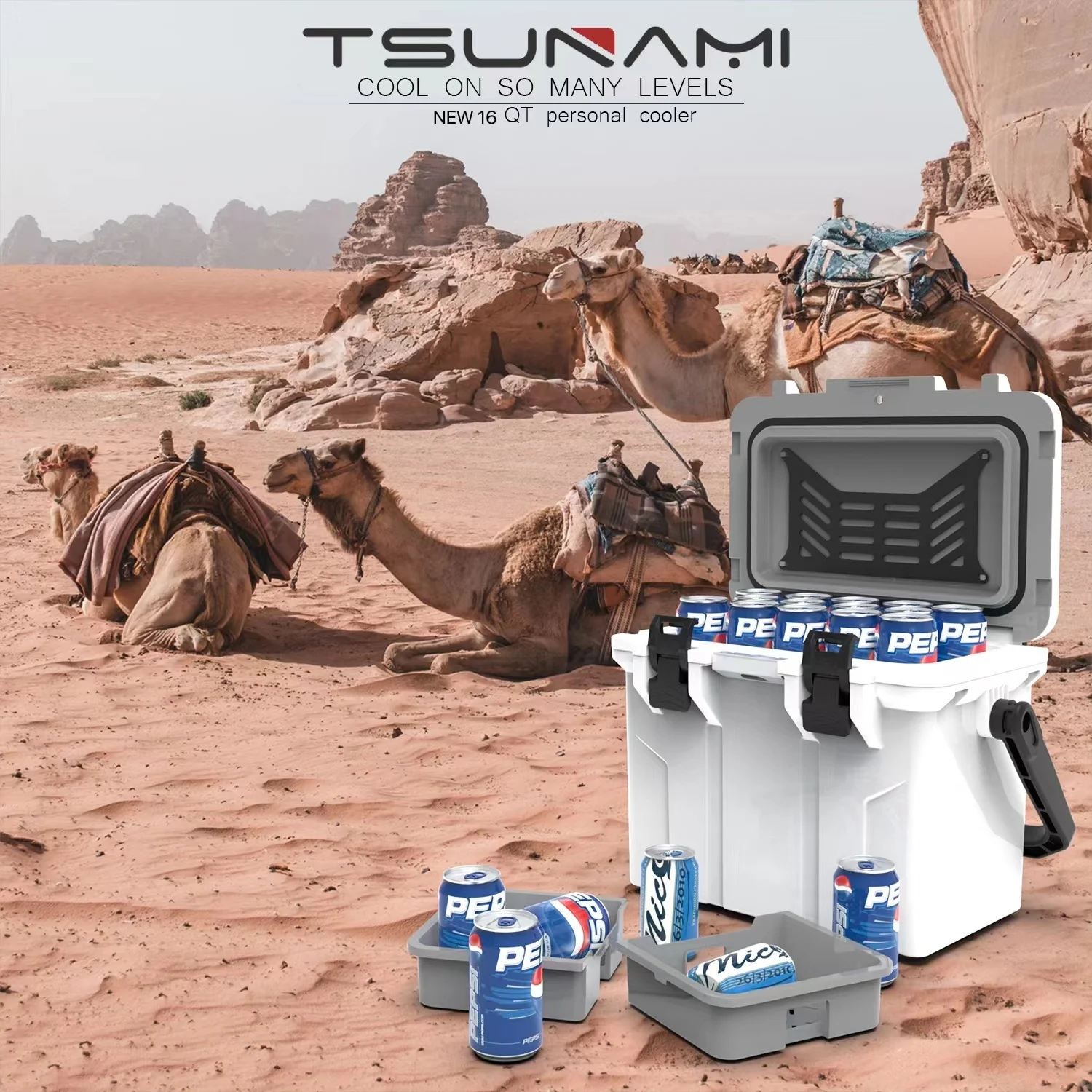 High Quality 16L Thermal Insulated Ice Chest Waterproof Hard Rotomolded Coolers for Cans