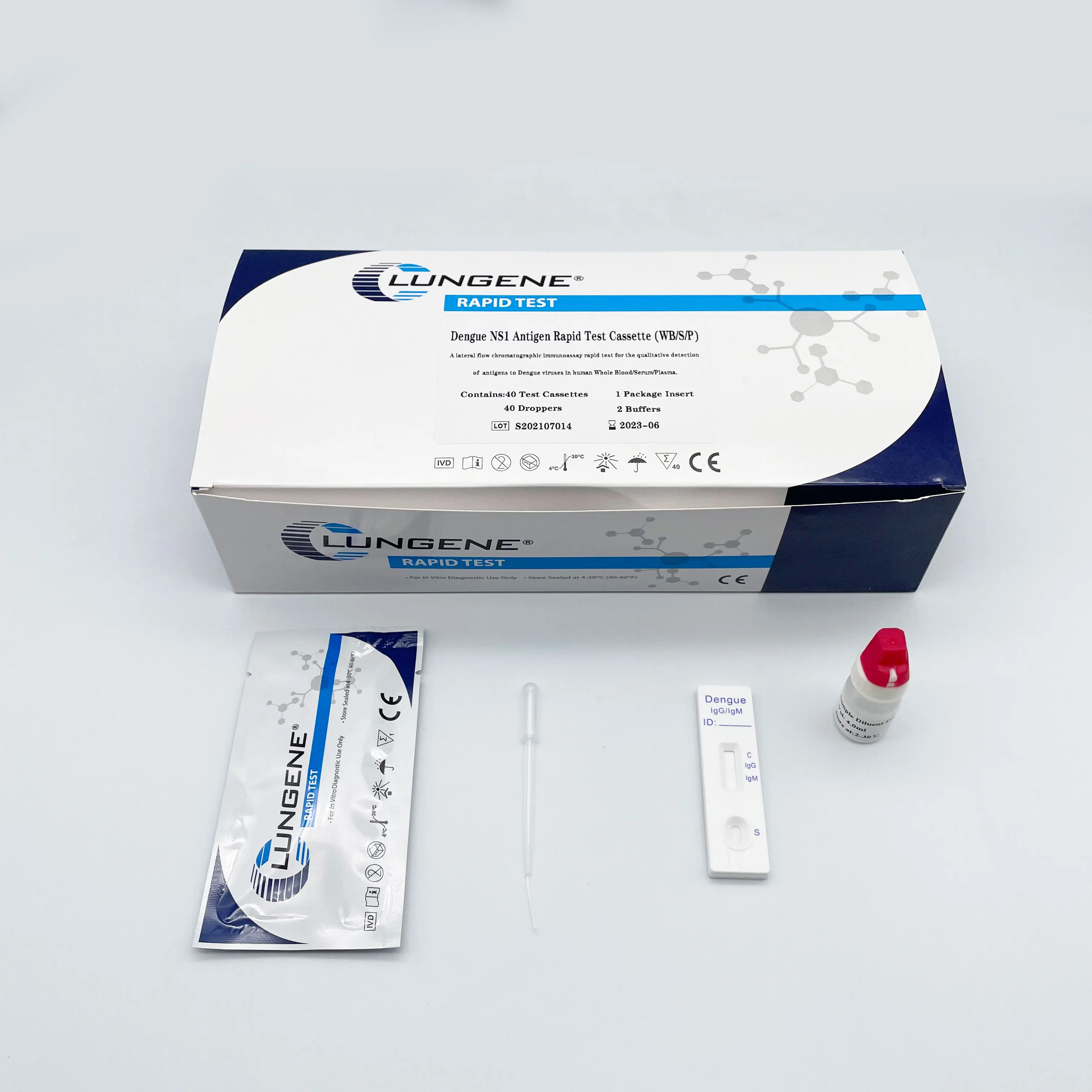 Высококачественные наборы для тестирования лихорадки денге Hirikon ns1 igg igm combo