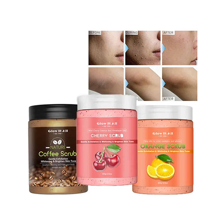 Top Personal Care Manufacturer Moisturizing Body Scrub 100% Natural Exfoliator Face Scrub Private Label