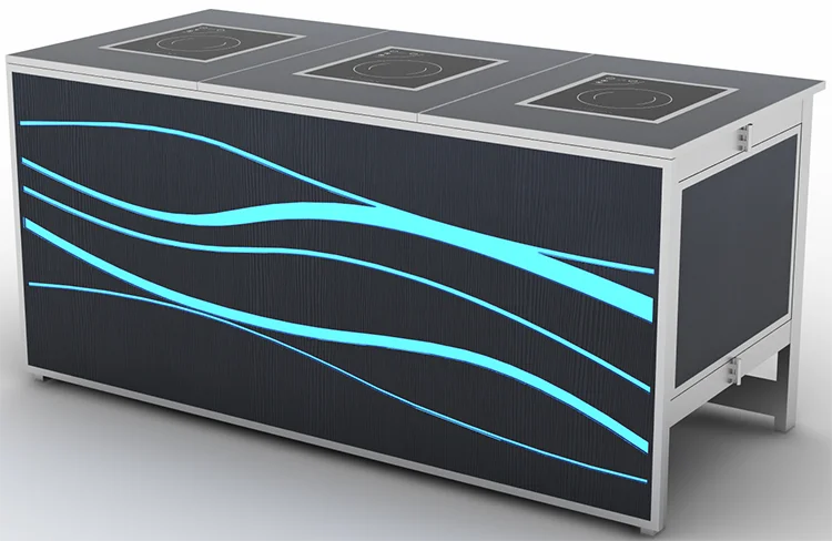 Food Warmer Luxurious Buffet Counter Kitchen Station High Quality Stainless Steel Commercial Kitchen Equipment Cooking Equipment