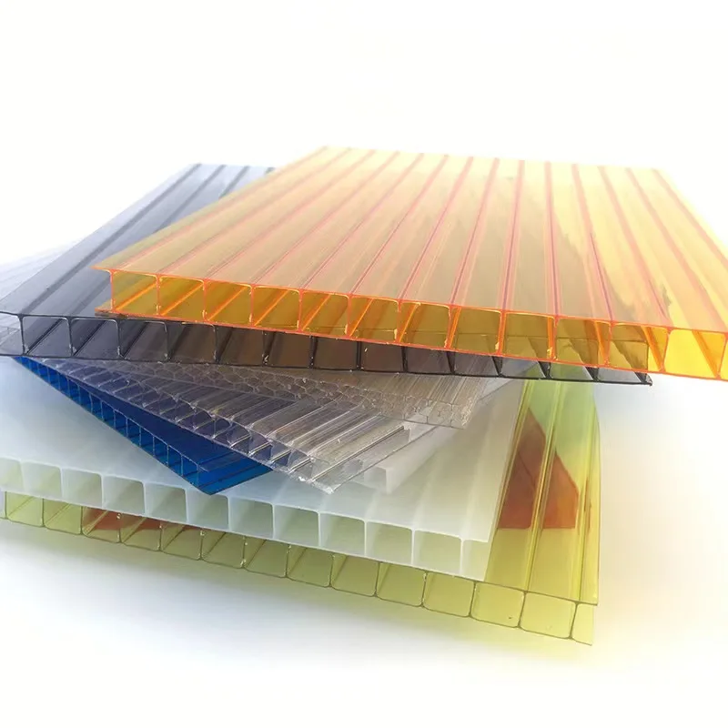 Heat Proof Twin Wall 6mm 10mm Polycarbonate Clear Roofing Sheet For Greenhouse