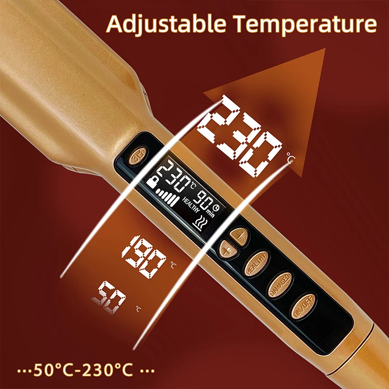 Customize Hair Straightener Titanium Flat Iron Straightener For Hair Easy To Use Dual Voltage 100-240V Light Weight