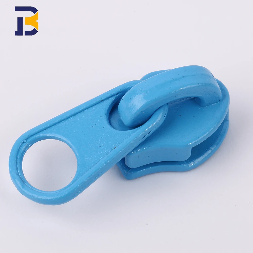 Manufacturers supply custom Logo size color metal zipper 3# 5# 7# 10# metal zipper slider