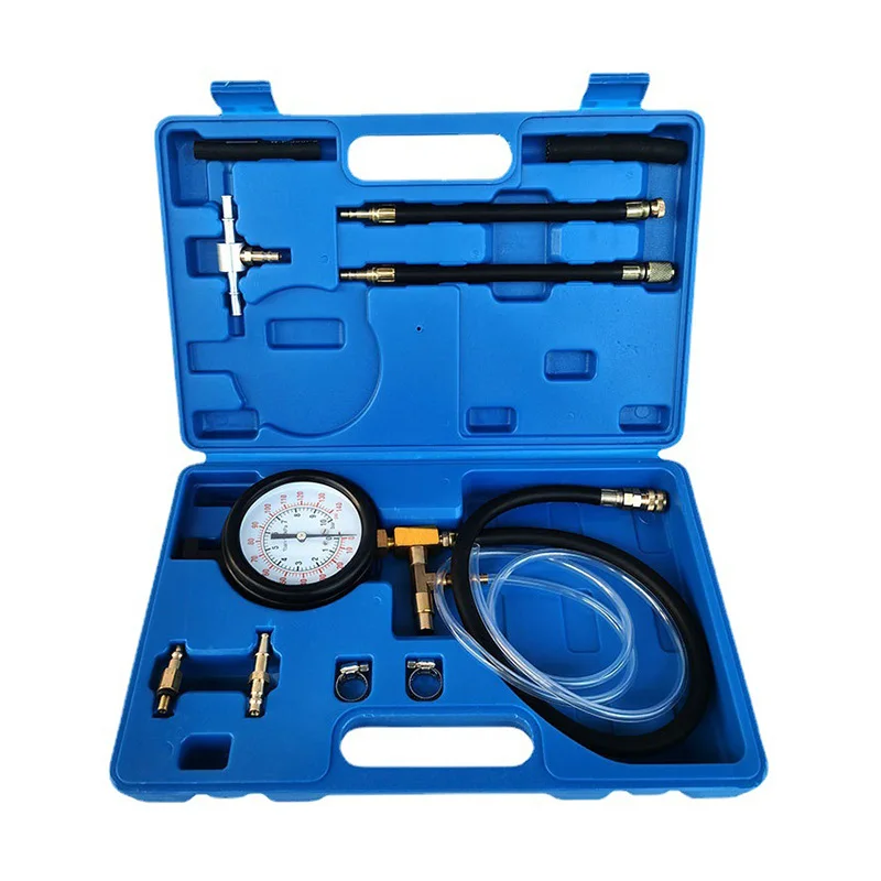 Car Tools Diagnostic Oil Combustion Spraying Meter Fuel Pressure Tester Tool Kit Gauge Set for Fuel Injection System