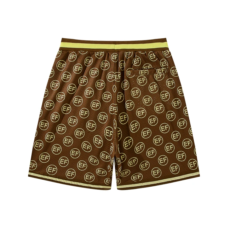 Custom Printing Logo Mens Mesh Basketball Shorts Mens Summer Beach Shorts
