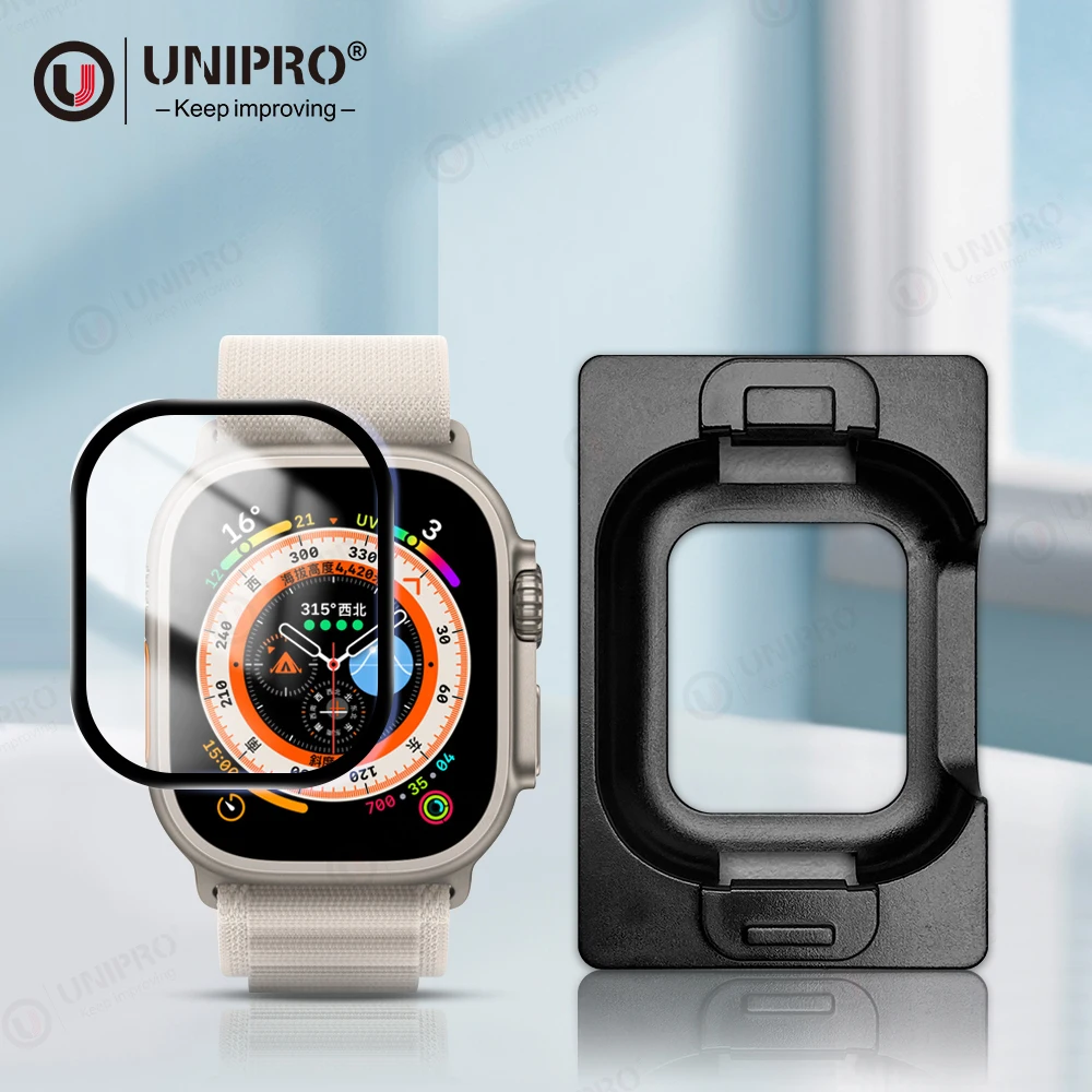 UNIPRO Screen Protector 3D Full Coverage Waterproof 41mm 45mm 49mm for Apple Series 7 8 Ultra Watch Film Protector Smart Watch