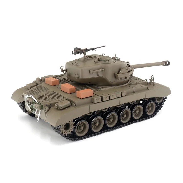 Henglong 3838-1 1/16 Scale WWII U.S.A Pershing M26 Heavy Tank Model RC Tank 2.4Ghz IR+BB Battle Electric RC Toys Tank Hobby Gift