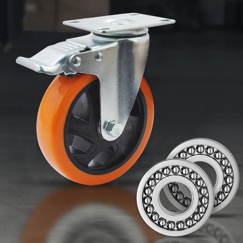 M16 75-125 kg swivel Pu/fixed industrial wheel
