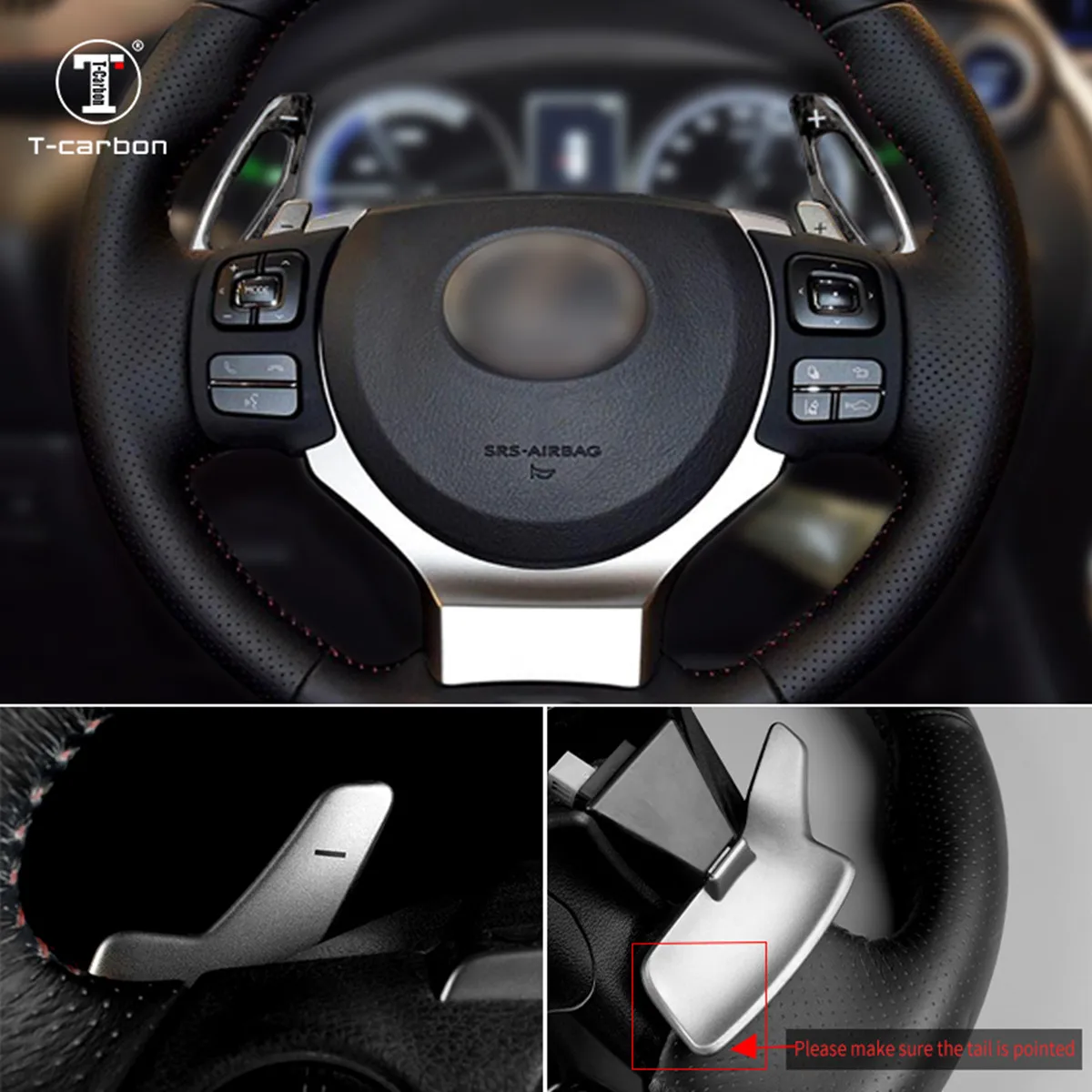 Auto Interior Accessories Carbon Fiber Paddle Shift For old Lexus NX IS Steering Wheel Paddle Shifter Extension Shift Paddles
