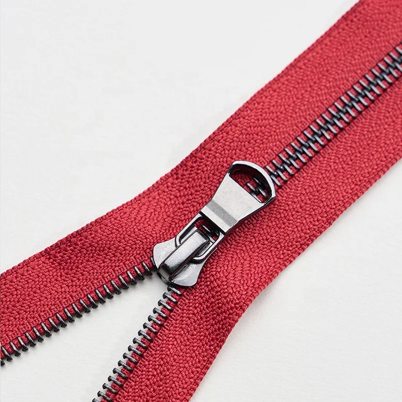 YAB Manufacturer Made Open-End Long Chain Rose Gold Aluminum Metal Zipper