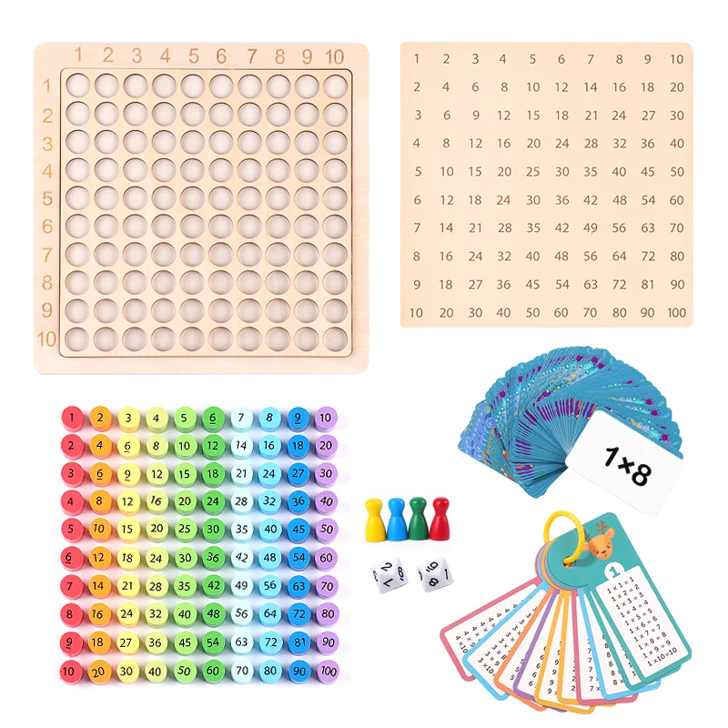 Colorful 3-in-1 Wooden Children Number Logic Block Game Educational Learning Counting Board Toy For Toddlers Kids Girls Boys