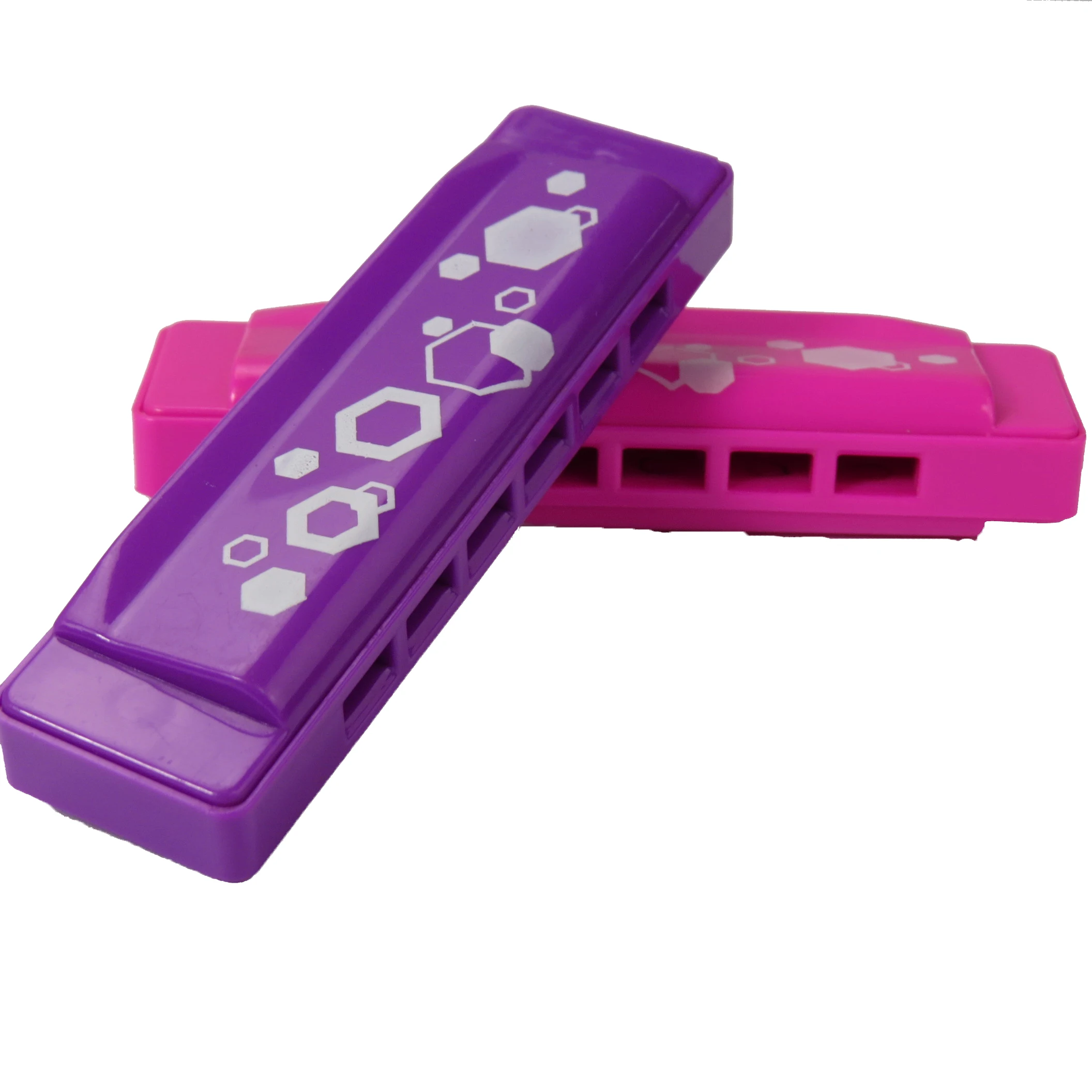 Дешевая пластиковая игрушечная гармоника DF6A с 6 отверстиями и красивым внешним видом