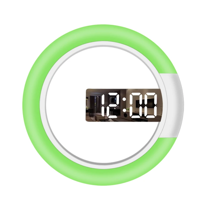 Decorative Wall Clock Digital For Electronic Clocks Alarm Mirror Usb High Quality 2 China 7 Colors3D Led With Remote Home