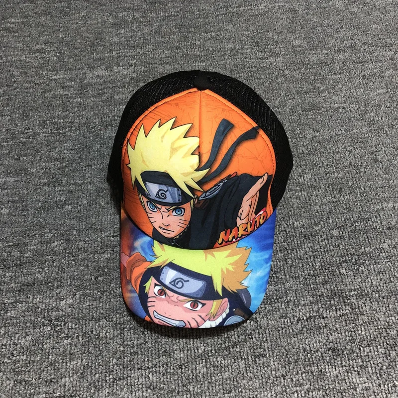 Anime peripheral hat Uzumaki Naruto Luffy Hatsune Totoro Jesus survival summer adjustable peaked baseball mesh cap