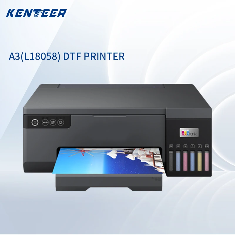 Kenteer L18058 high resolution dtf printer craft express dtf printer Digital Inkjet A3 A4 Dtf Printer L1800 L805
