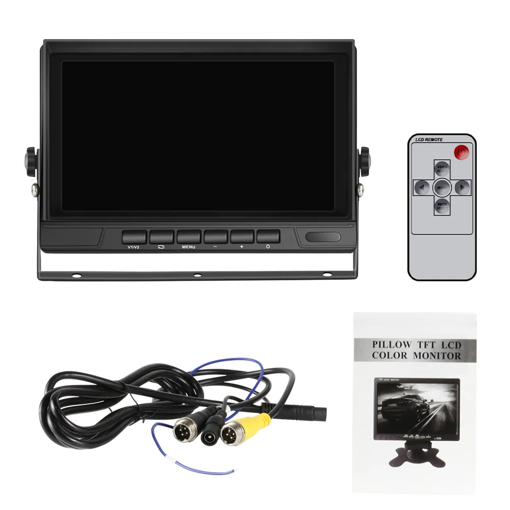 AHD 720P 1080P 2CH/2channel HD Rear View 7 inch IPS Car Vehicle Monitor Reversing Aid Backup Bus Truck Rearview Camera System