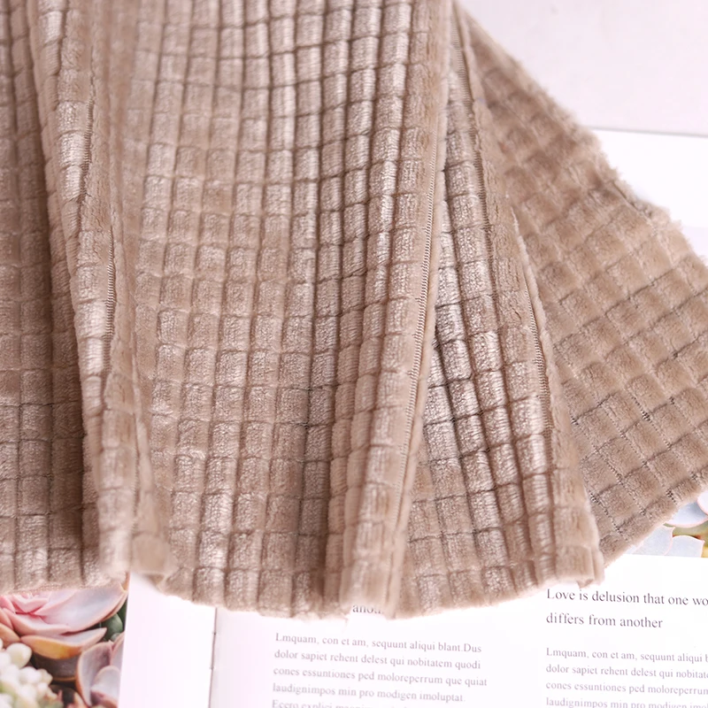 2021 Jacquard Flannel Fabric Jacquard Flannel Fabric Jacquard Flannel Polyester Fabric