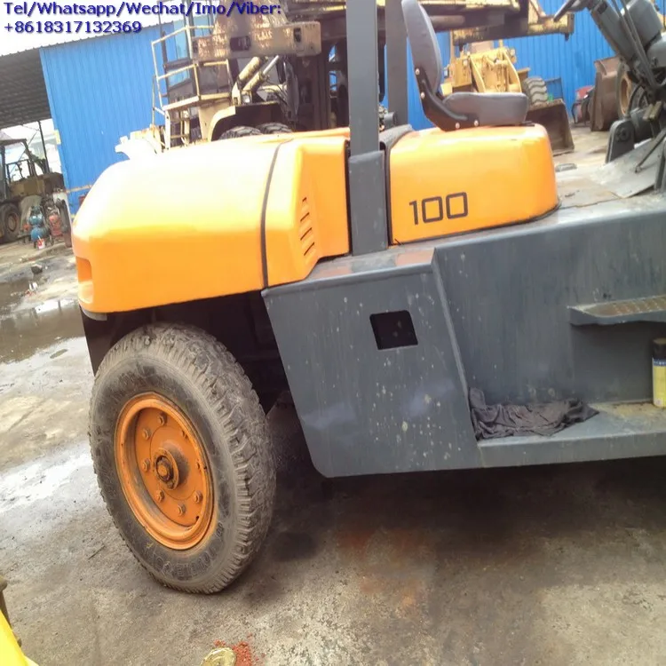 Low Price Used TCM FD100 10 ton FD150 15 ton FD200 20 ton Diesel Forklift, Japanese Brand TCM 10 ton Battery/Diesel Forklift