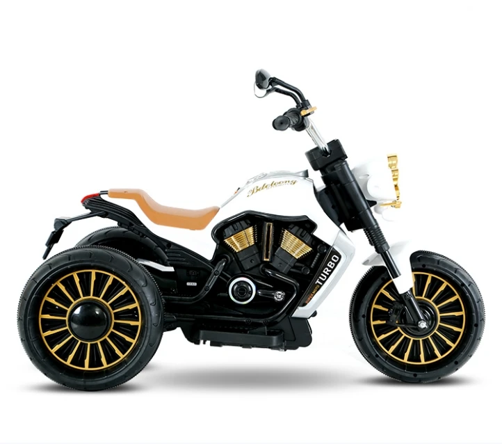 High Quality Three-Wheel Electric Motorcycle Small Wheel Size Ride-On Car Toy for Children 2-4 Years & 5-7 Years