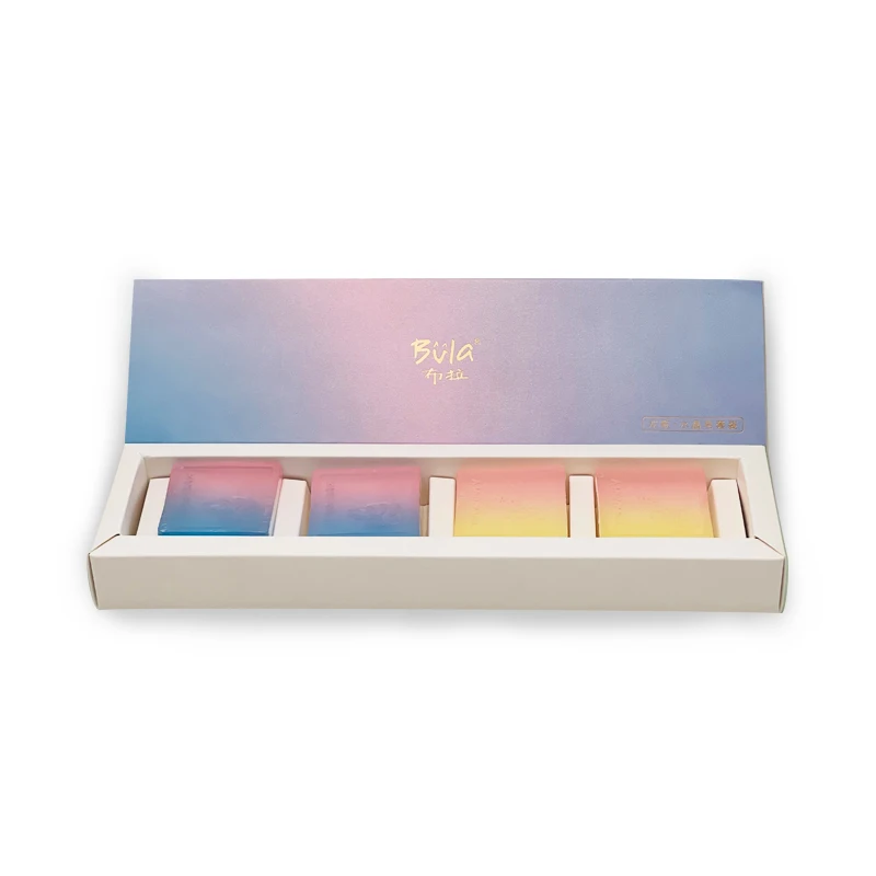 
Хрустальное мыло Happy Song, подарочный набор 45gx4, набор для очистки тела, ухода за кожей, банное мыло 