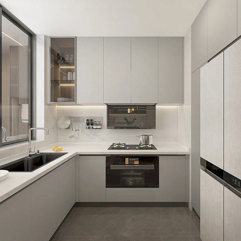 China makers custom kitchen cabinet design modern kitchen cabinets furniture customized fully wood kitchen cabinets white diy