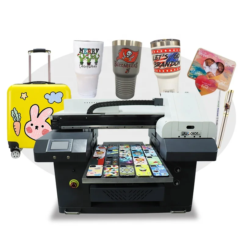 Jucolor CJ-UV4560D A2 UV Printer High Print Quality Printer 4060 For USB Bottle Mug Acrylic