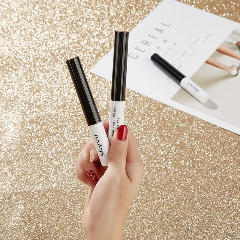 Custom Logo Makeup Vegan Mascara Small Brush Waterproof Long Lasting Thick Curly Lengthening Quick Dry Slender Black Mascara