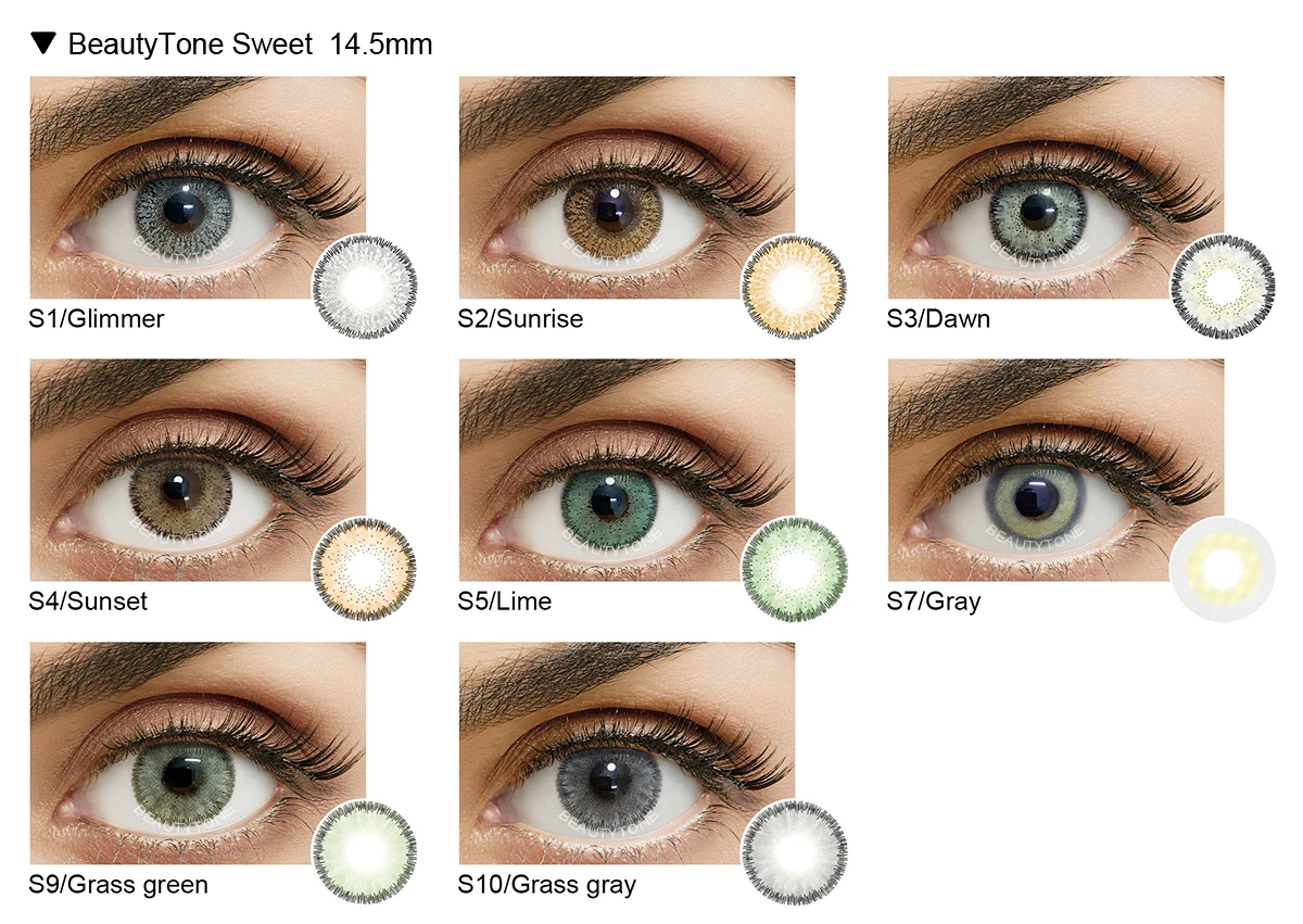 Sweet Grass Gray contact lens good packaging cosmetic contact eye lenses