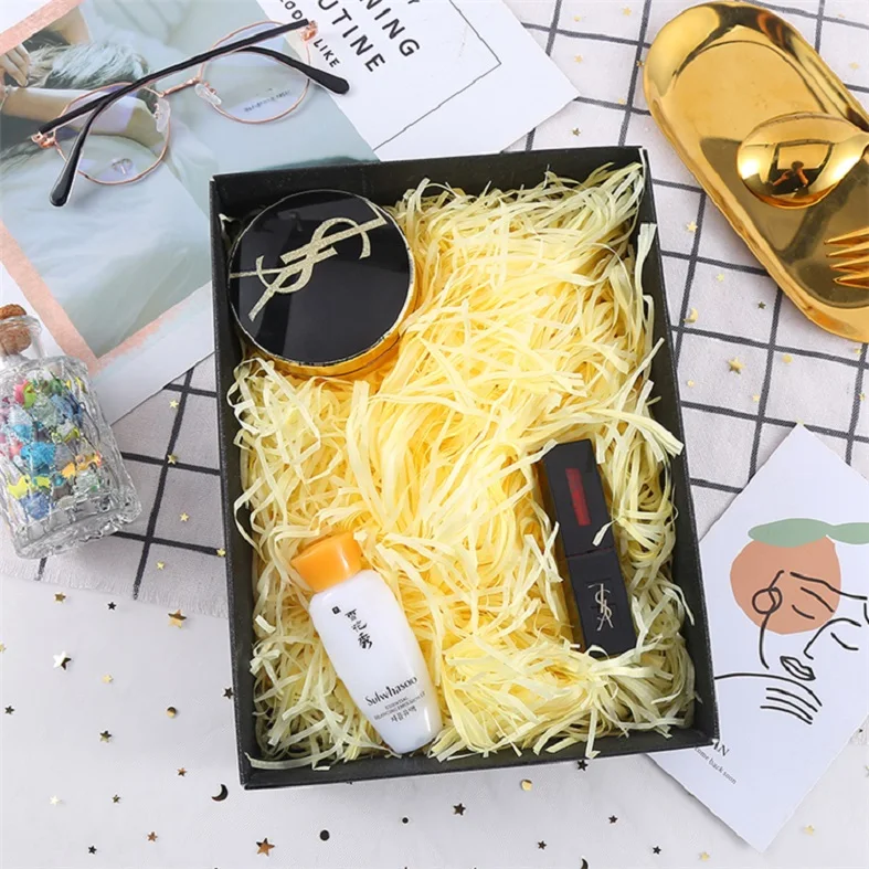 Gift boxes filler Paper Raffia Shredded Filling Material Crinkle Cut Shredded Shred Paper