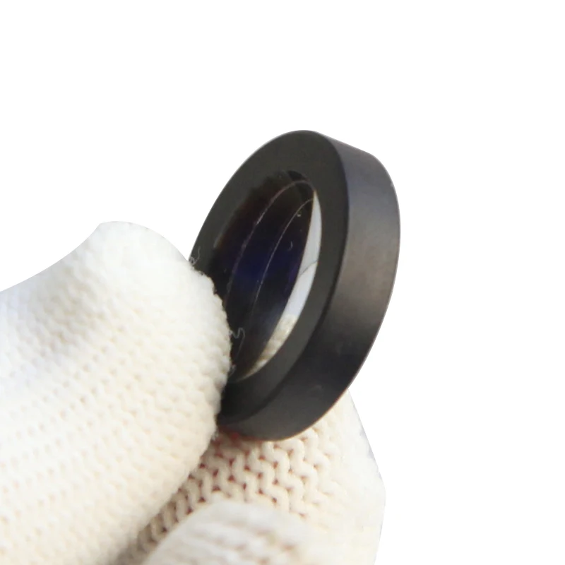 Wholesale optical glass convex-concave lens with black light-emitting aperture meniscus lens for photographic lens