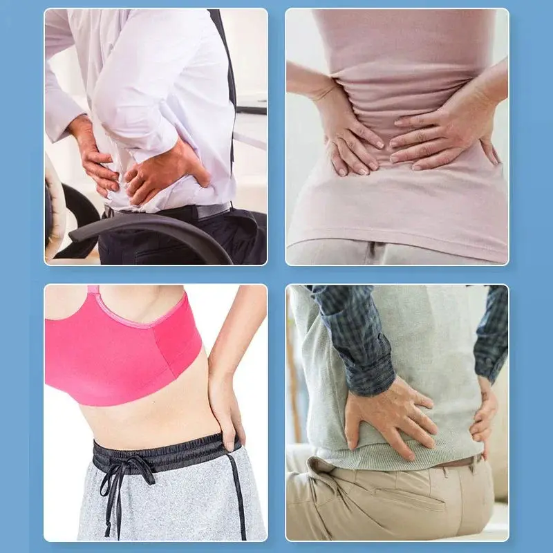 Outdoor Lumbar Traction Device Back Stretcher for Fitness Muscle Pain Relief and Spinal Support