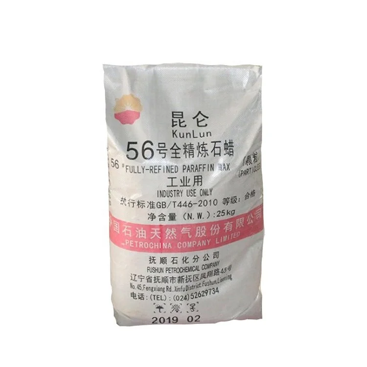 Полностью полуочищенный Kunlun Fushun чрезвычайно белый 52/54 56/58 58/60 60/62 66/68 парафин пищевой для изготовления
