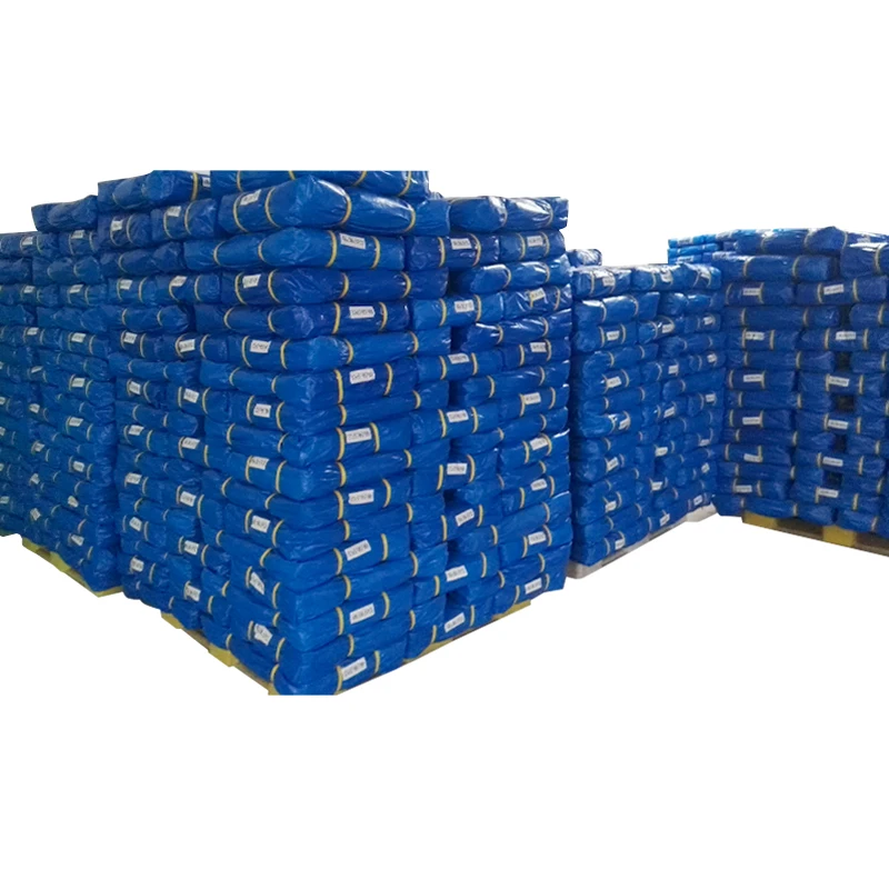 PE Tarpaulin Sheet Waterproof Breathable and Stain Resistant with Stripe Pattern for Tent and Car Use