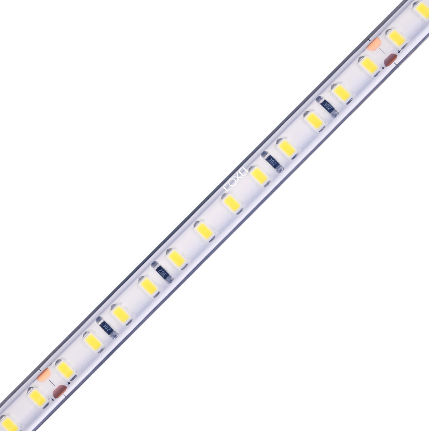 coxo indoor outdoor linear profile 2000k blue tooth white smd 2835 led strip light waterproof dc 220v 50m 100m