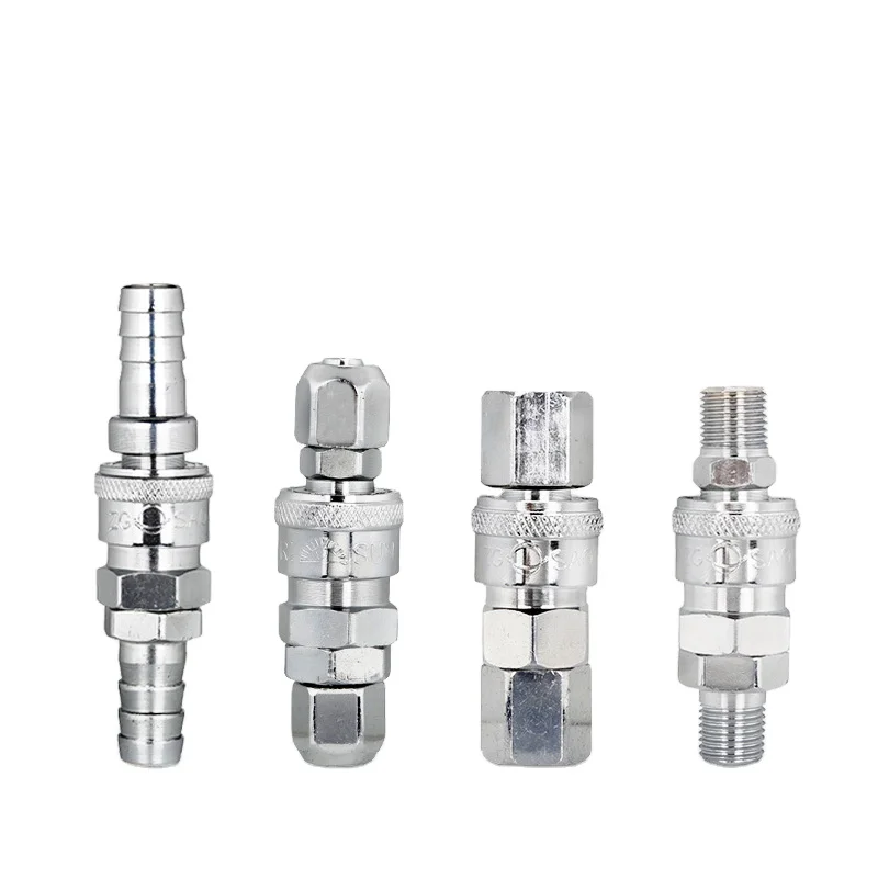 C-type quick connector pneumatic air compressor air pump hose Pu gas pipe tool wood gas male and female quick plug 8 * 5