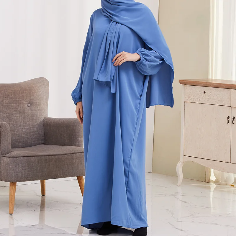 China Factory cheap abaya dubai sudanese women toub swiss cotton voile selling dubai ladies abaya style muslim maxi dress