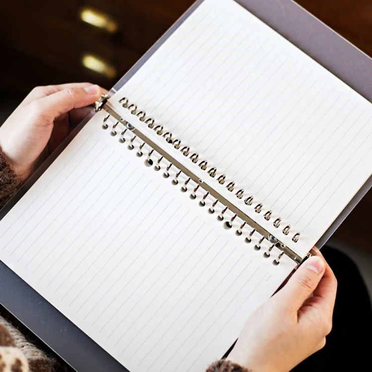 Wholesale notebook cover metal circle multi ring binders