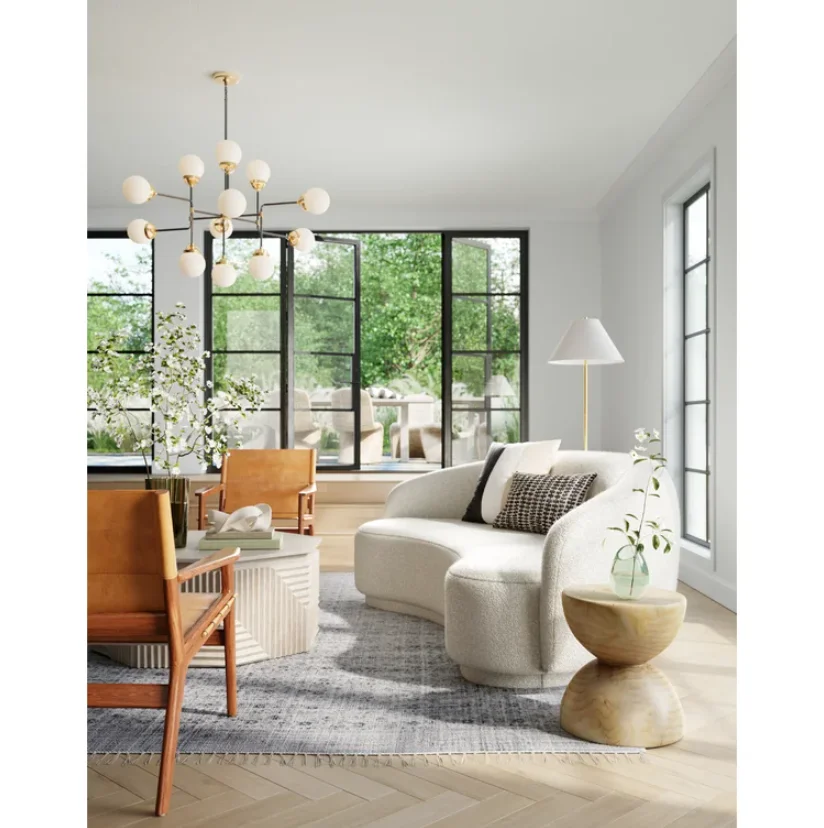 Arabian Hanging Lighting Lobby Drop Lamp Hand-Rubbed Antique Ceiling Light Glass Ball Brass Chandelier