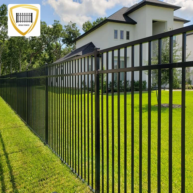 steel zinc fence roadside steel fence steel garden fencing