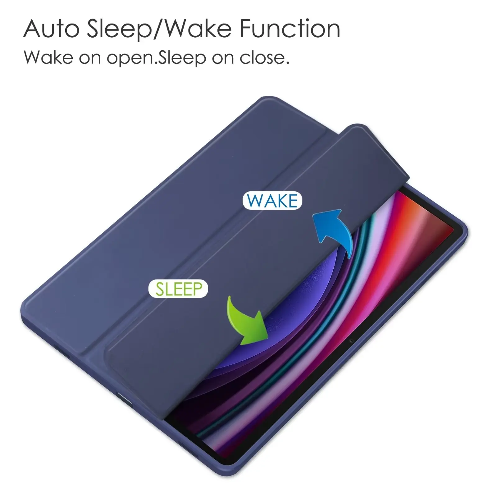Auto Wake Sleep PU Leather Tablet Case For Samsung Galaxy Tab S9 S8 S7 S6 A8 Protect Case with Foldable Desktop Tablet Holder