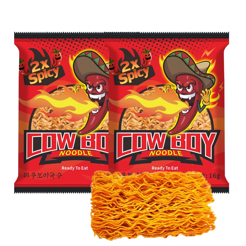 Hot Spicy Instant Crispy Noodles Customized Instant Noodles Food