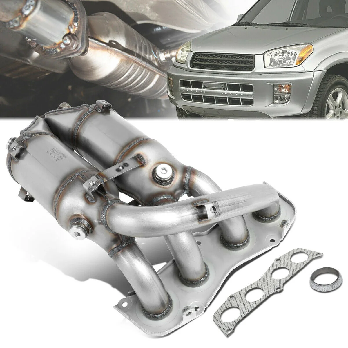 Выхлопной коллектор каталитический конвертер для 01-03 Toyota RAV4 2