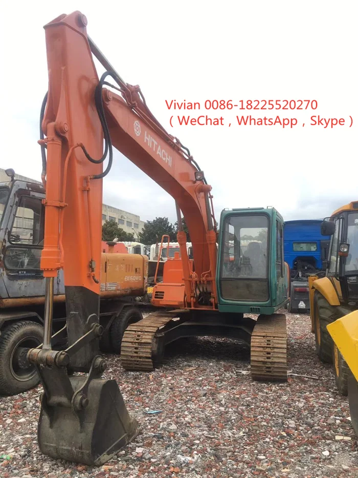  Бывший в употреблении гусеничный экскаватор Hatachi EX120 12 тонн японский двигатель на