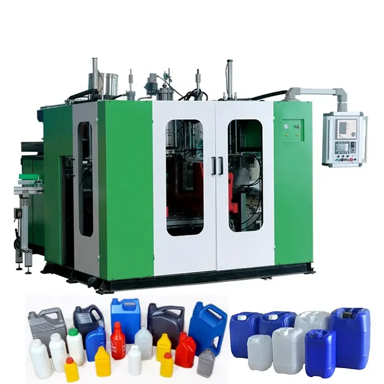 Highshine two double layer 250 300 500ml 1000ml round hdpe chemical bottle extrusion blowing blow moulding molding machine