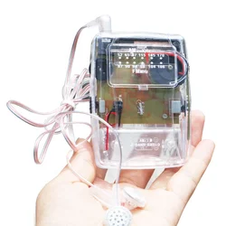 Cheap AM FM Pocket Radio with transparent housing