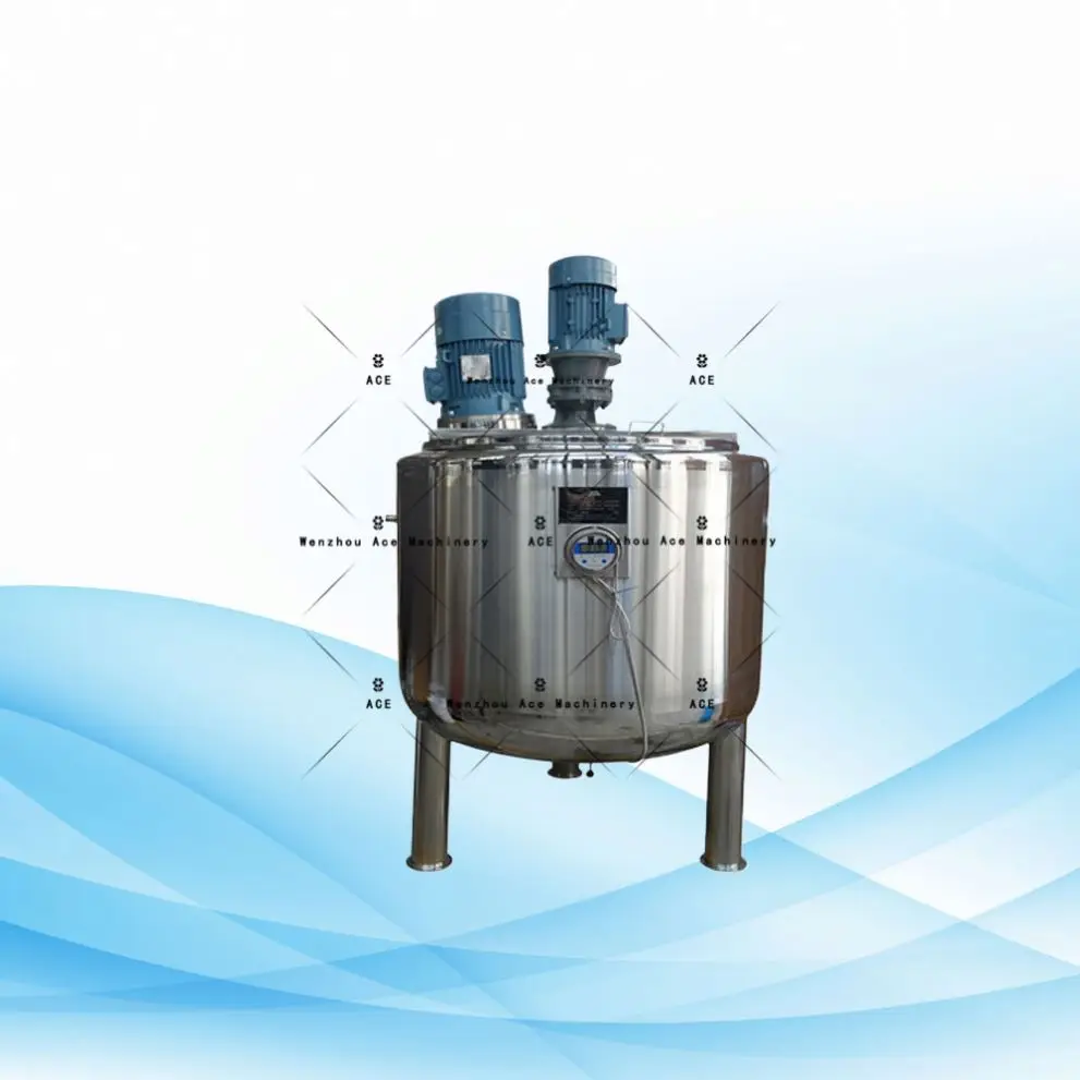 Continuous Stirred Tank Reactor Emulsifying Mixer Cosmetic Cream Equipment