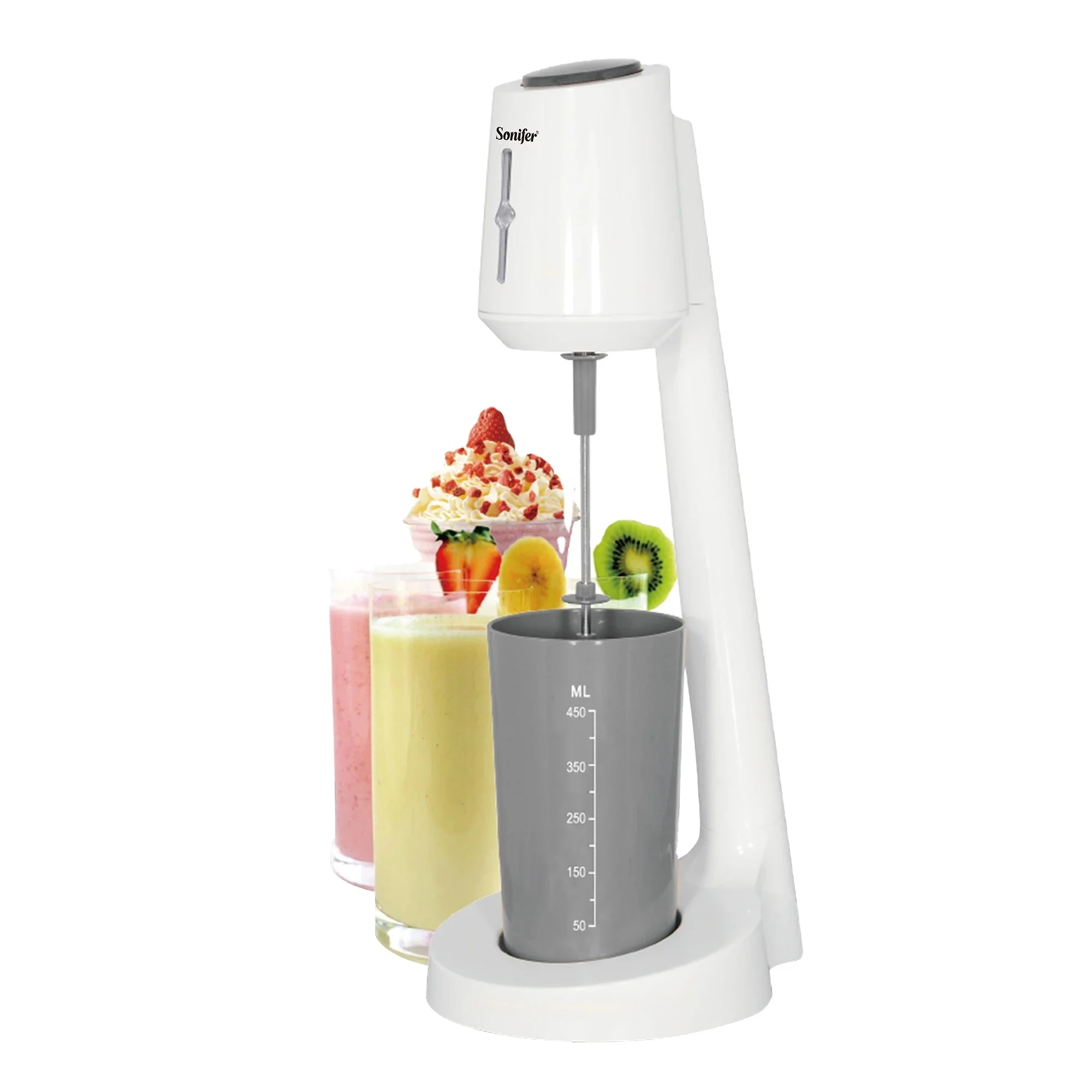 Sonifer SF-8110 wholesale new arrival household 450ml capacity cup plastic electric milkshake maker