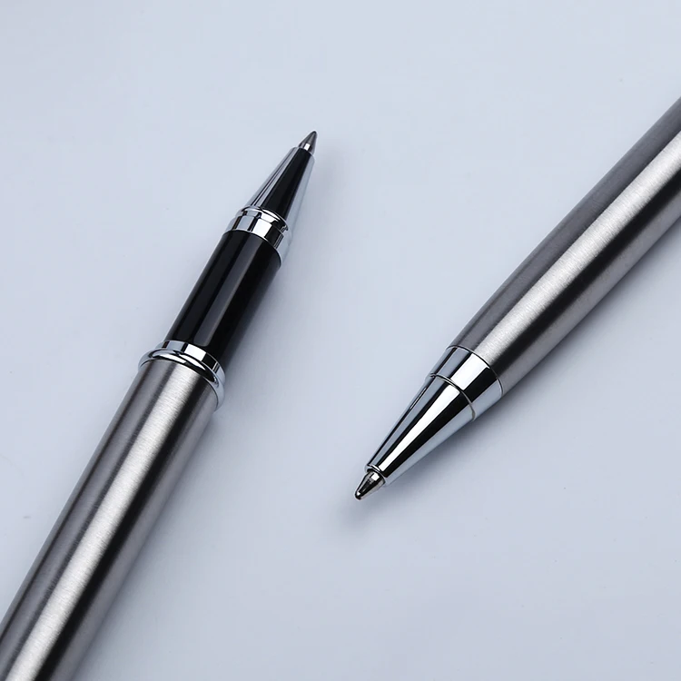 2020 Full Metal Roller Ball Pen Refill Gold Clip Black/ Sliver/ Matte Rollerball Pen