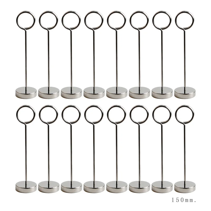 YS3003 High Quality Durable Circle Place Number Menu Card Clips Metal Table Number Holder